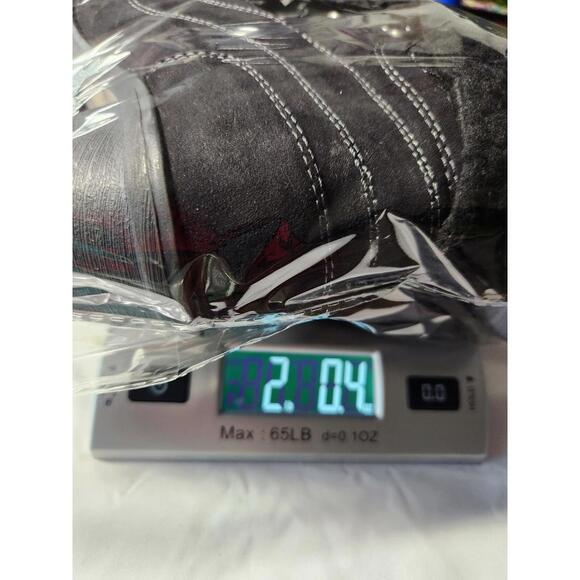 Jellypop Black Combat Ankle Boots Size 9.5M Lug Sole Heeled Sherpa Lined - Picture 13 of 14